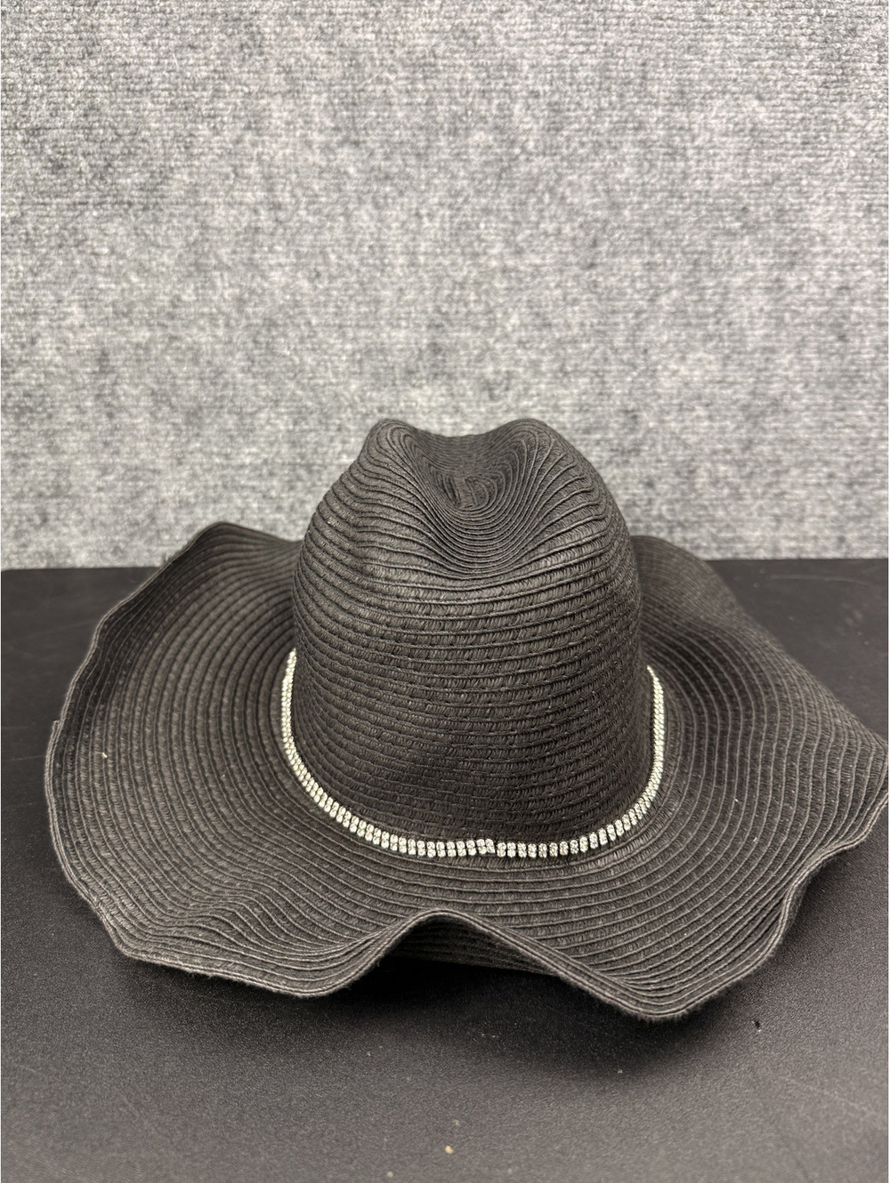 I.N.C. International Concepts Black Wide Brim Fedora Hat